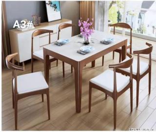 T08高级长方桌，胡桃色  1.35米带炉一桌四椅650元，现货11套。 - 陇南28生活网 ln.28life.com